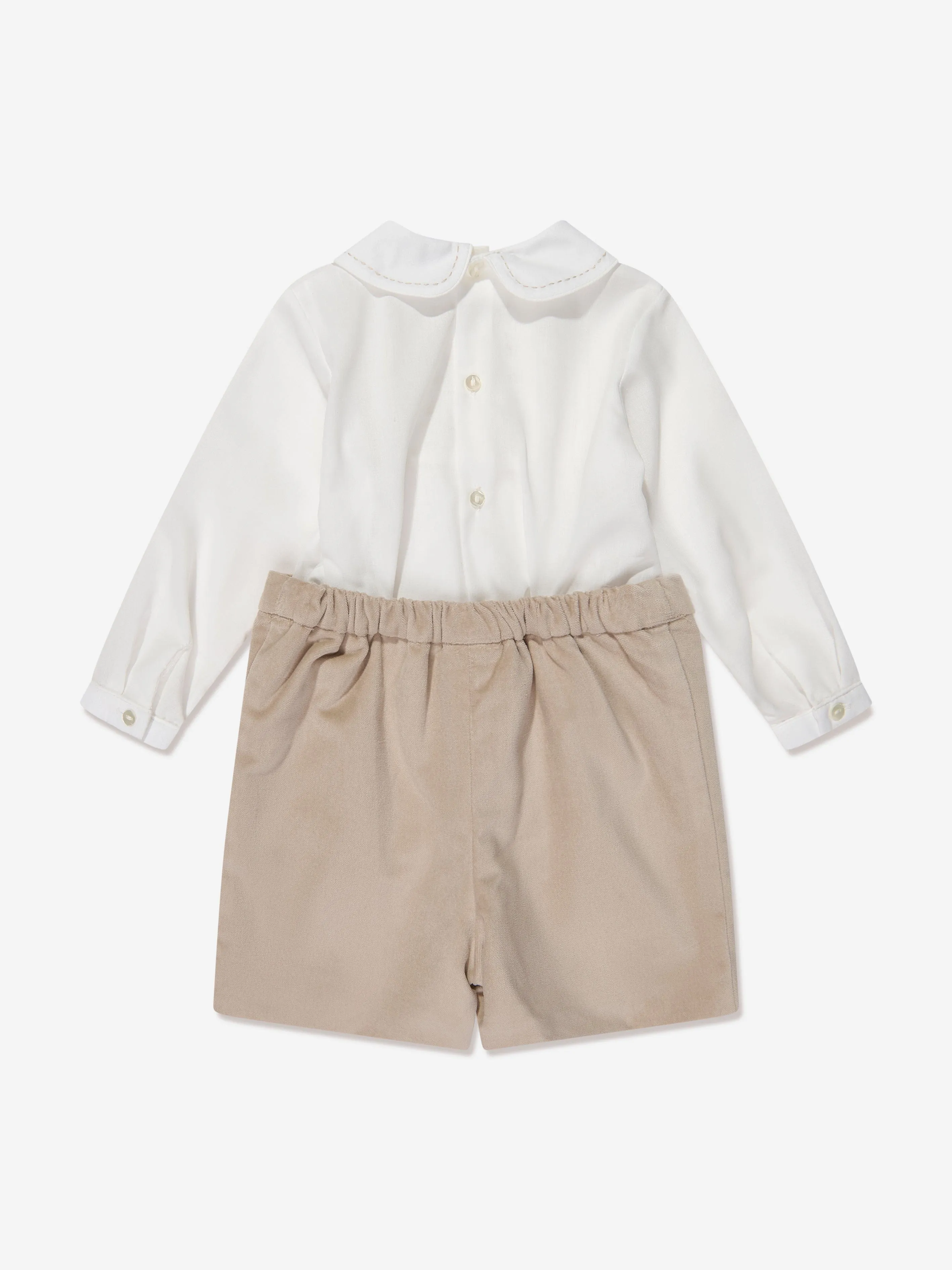 Sarah Louise Baby Jungen 2-teiliges Set in Beige