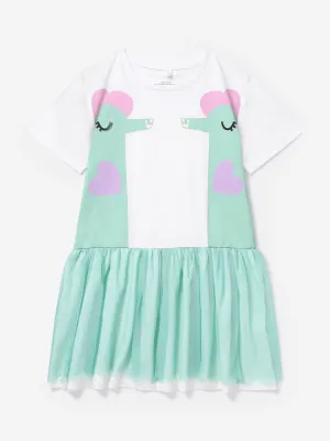 Stella McCartney Baby Girls Seahorses Jersey-Kleid in Elfenbein