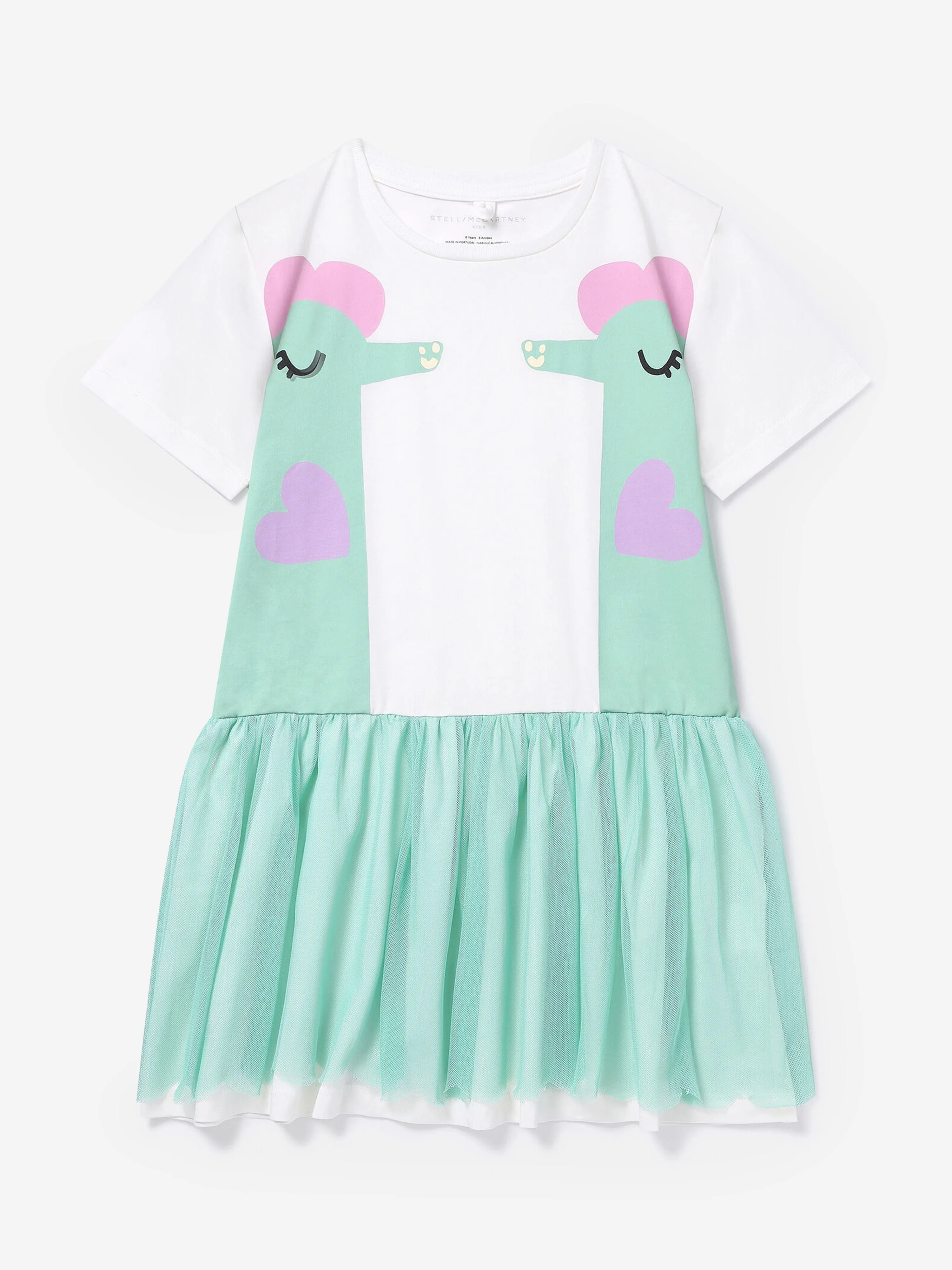 Stella McCartney Baby Girls Seahorses Jersey-Kleid in Elfenbein