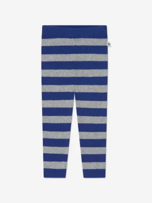 Die Bonnie Mob Baby Cashmere Strick-Leggings in Blau