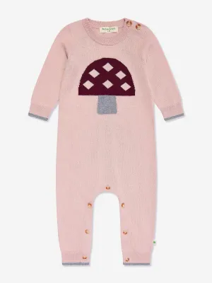 The Bonnie Mob Baby Girls Sauerampfer Pilz Strickoverall in Rosa