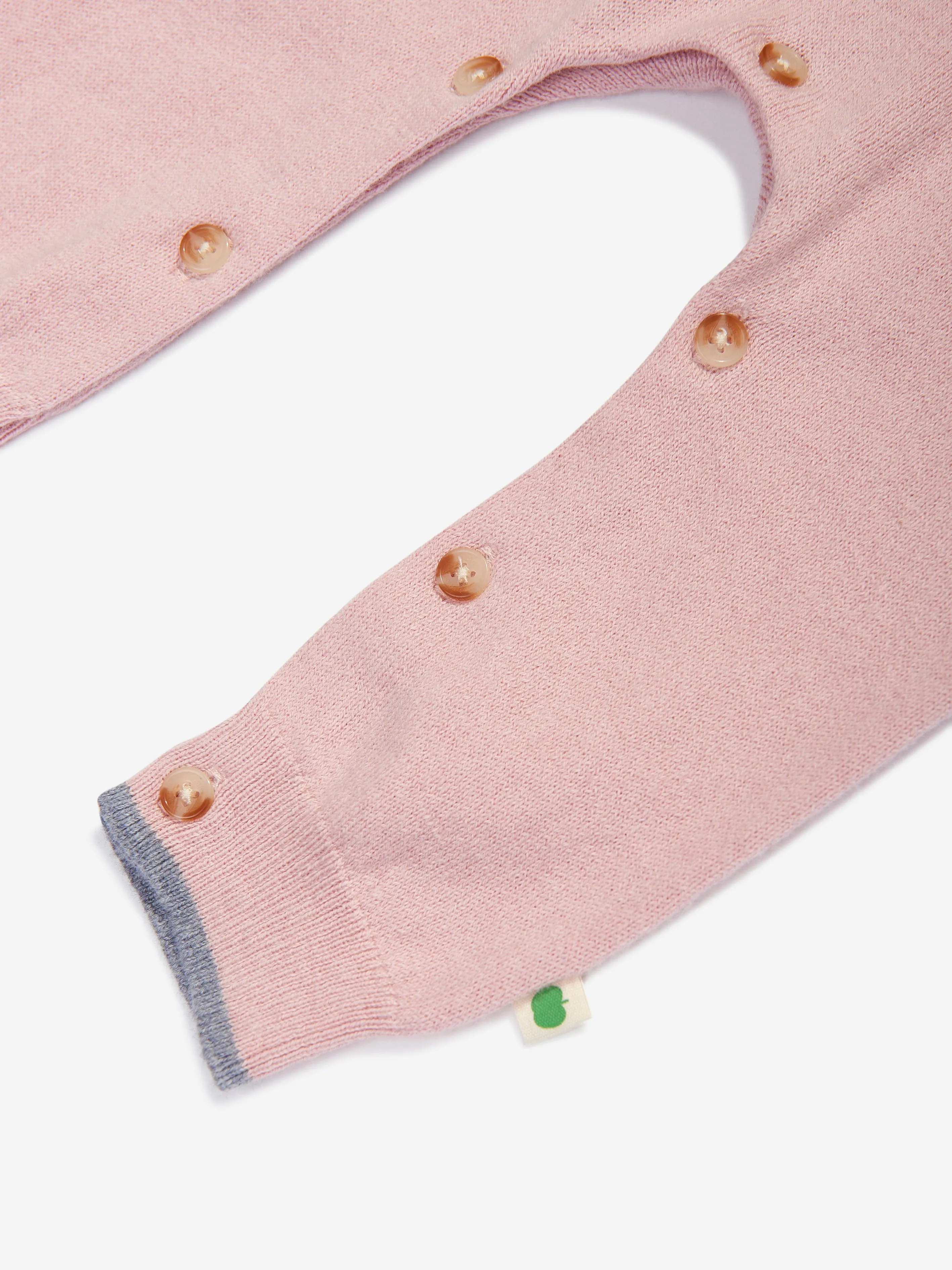 The Bonnie Mob Baby Girls Sauerampfer Pilz Strickoverall in Rosa