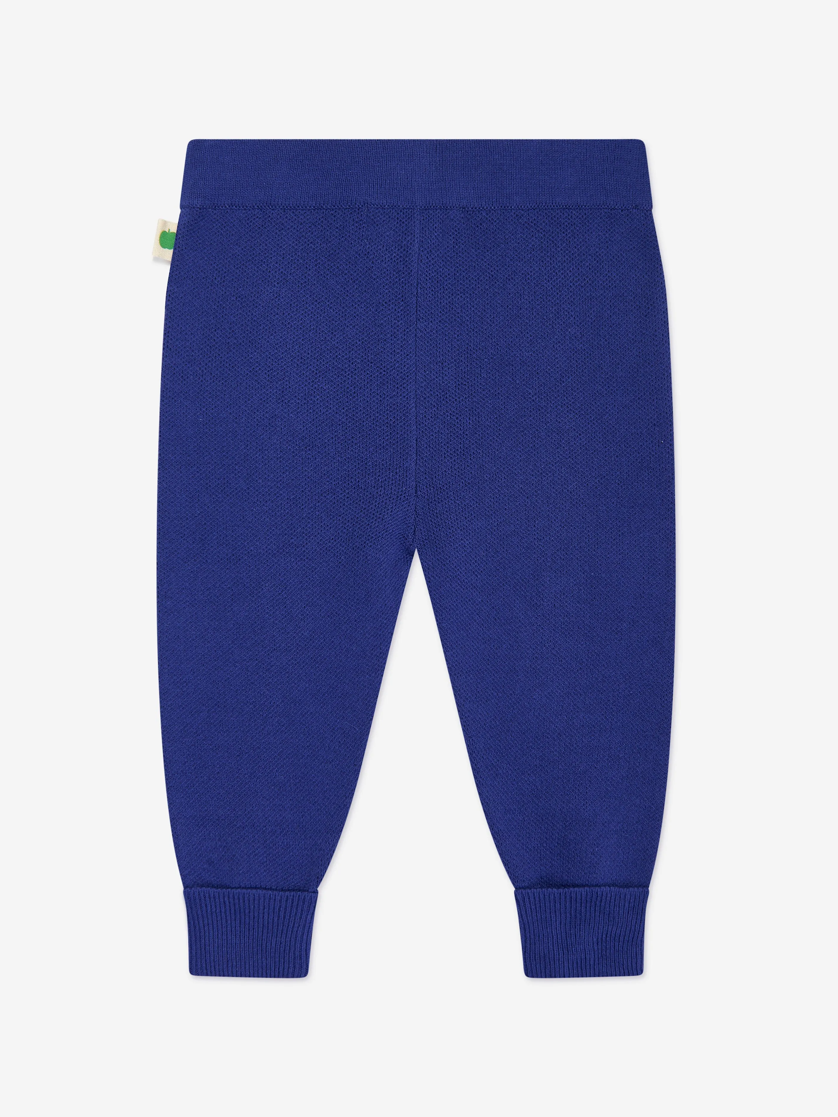 Die Bonnie Mob Boys Fern Cabin Strick-Joggerhose in Blau