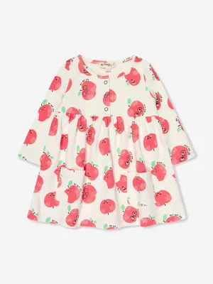 Das Bonnie Mob Girls Apple Pockets Kleid in Elfenbein