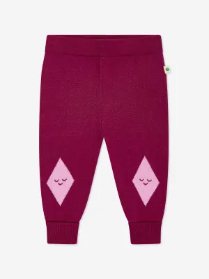 Die Bonnie Mob Girls Fern Cabin Strick-Joggerhose in Lila