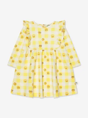 Das Bonnie Mob Girls Tiddlywink Kleid in Gelb