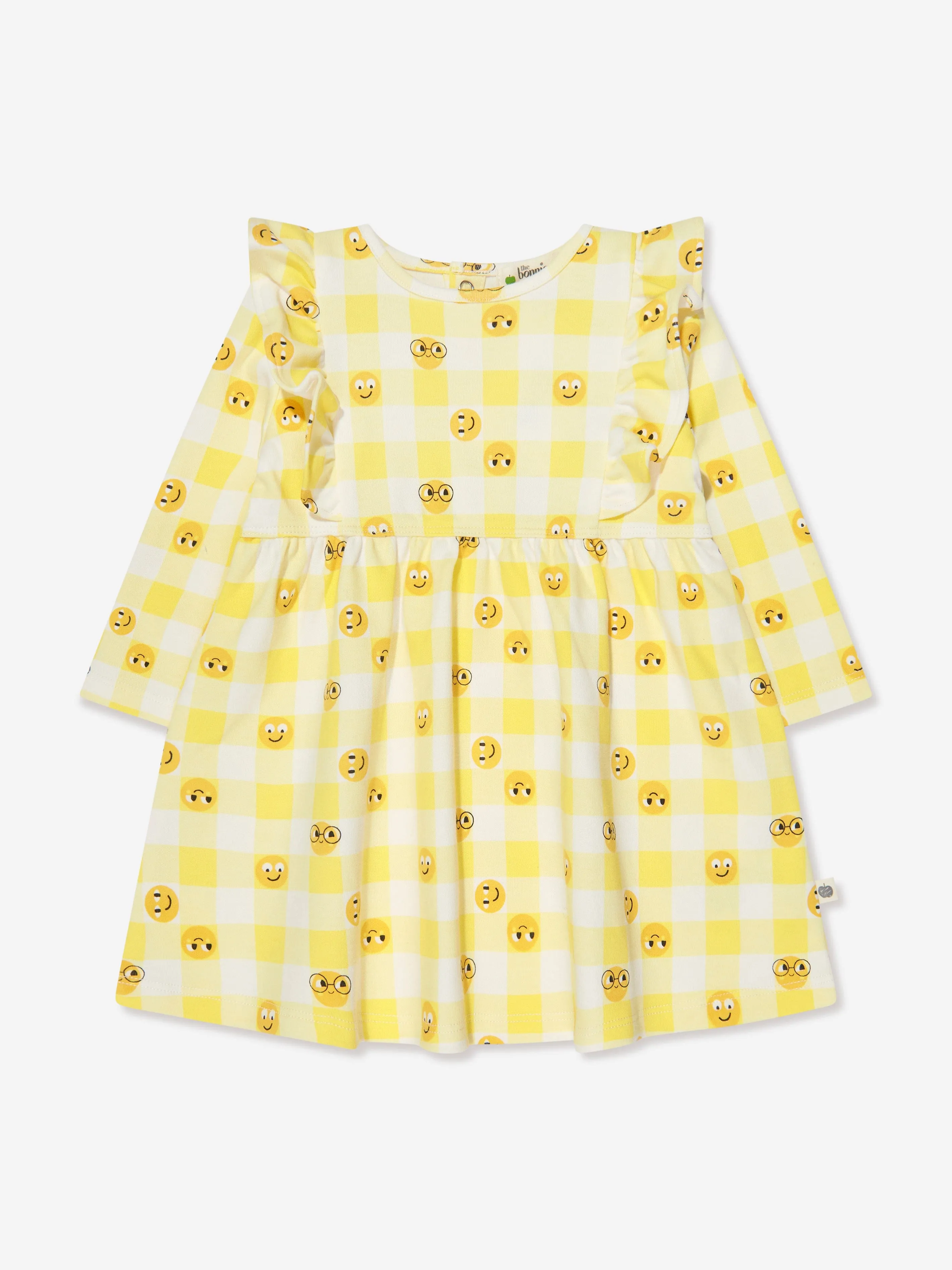 Das Bonnie Mob Girls Tiddlywink Kleid in Gelb