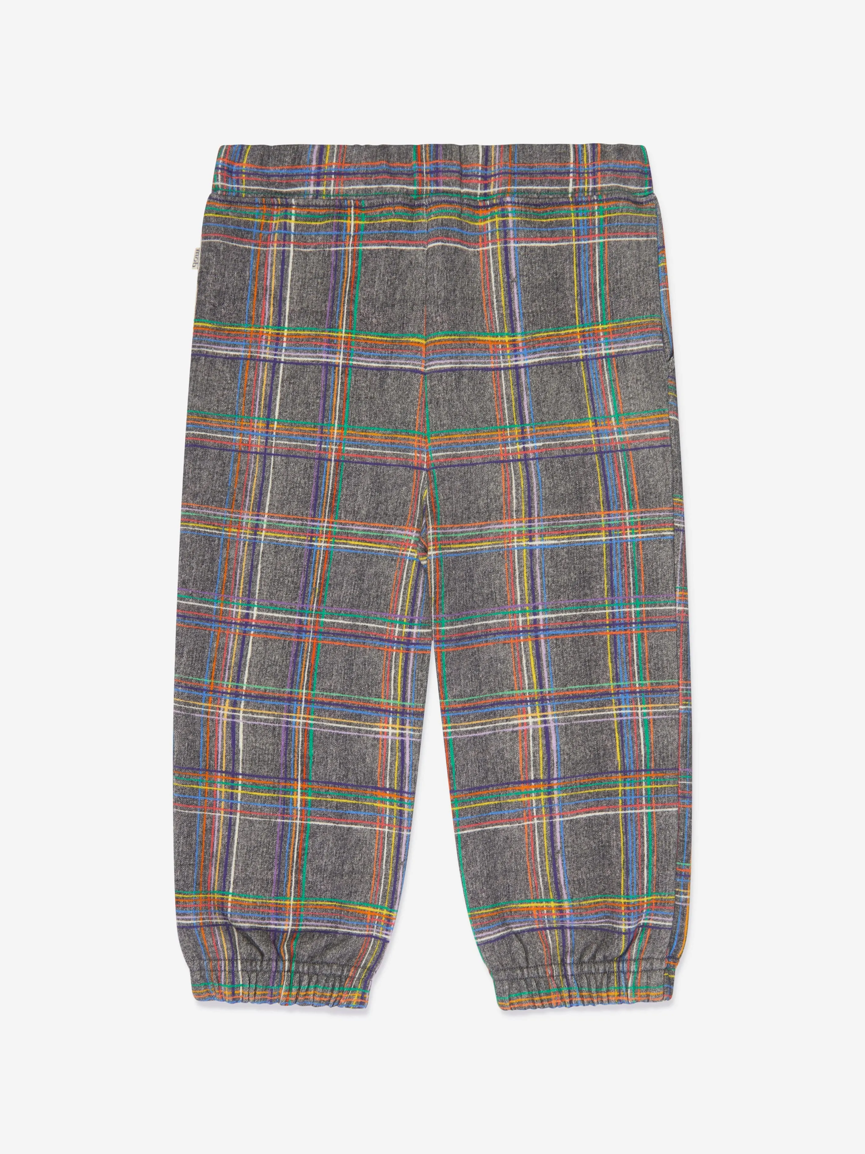 Die Bonnie Mob Kids Tartan Joggerhose in Grau
