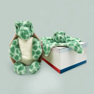 Timothy Turtle Kuscheltier und Schnuffeltuch Geschenkset