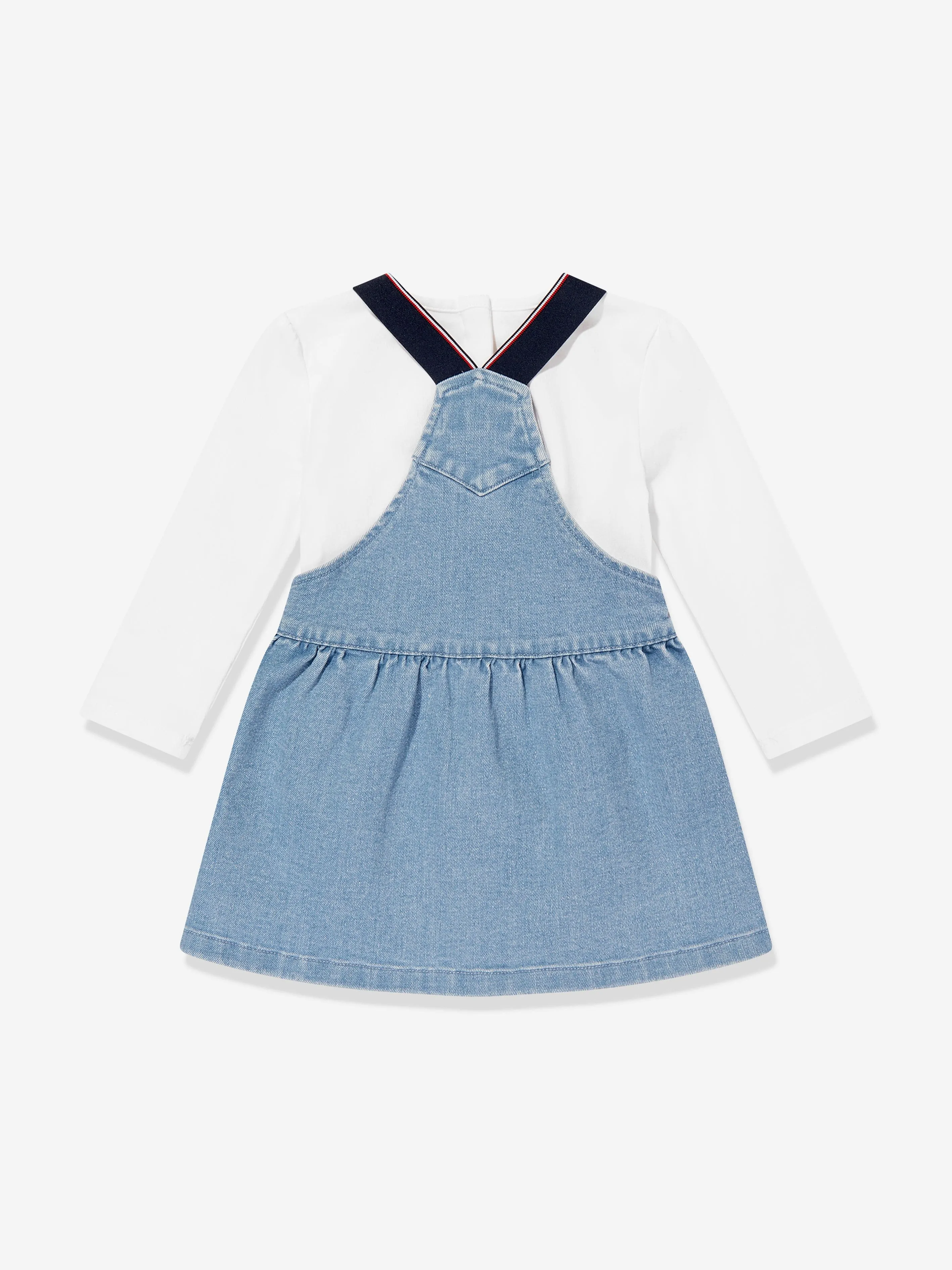 Tommy Hilfiger Baby Mädchen Denim Pinafore Kleid-Set in Blau