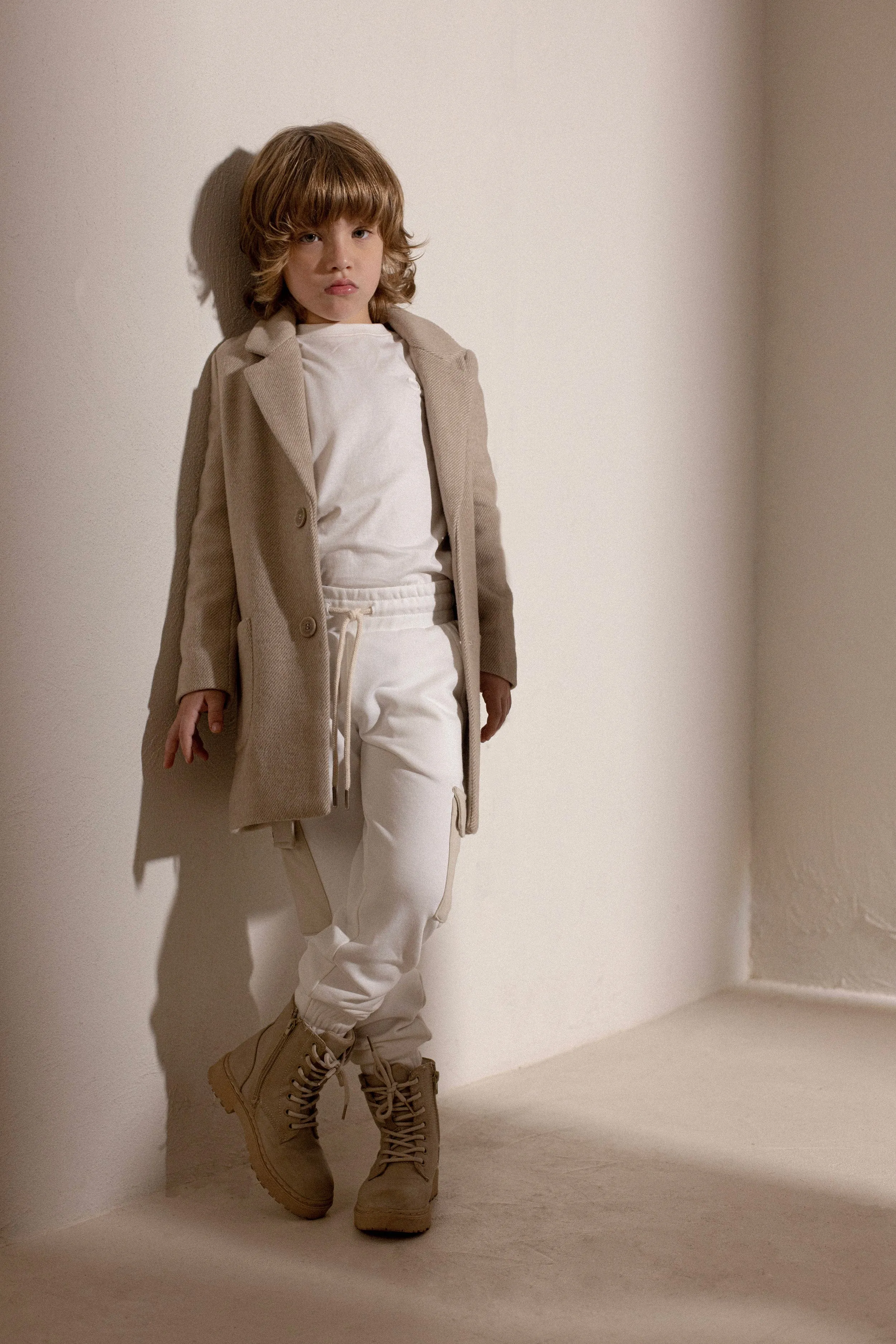 Trussardi Boys Umati Joggerhose in Elfenbein
