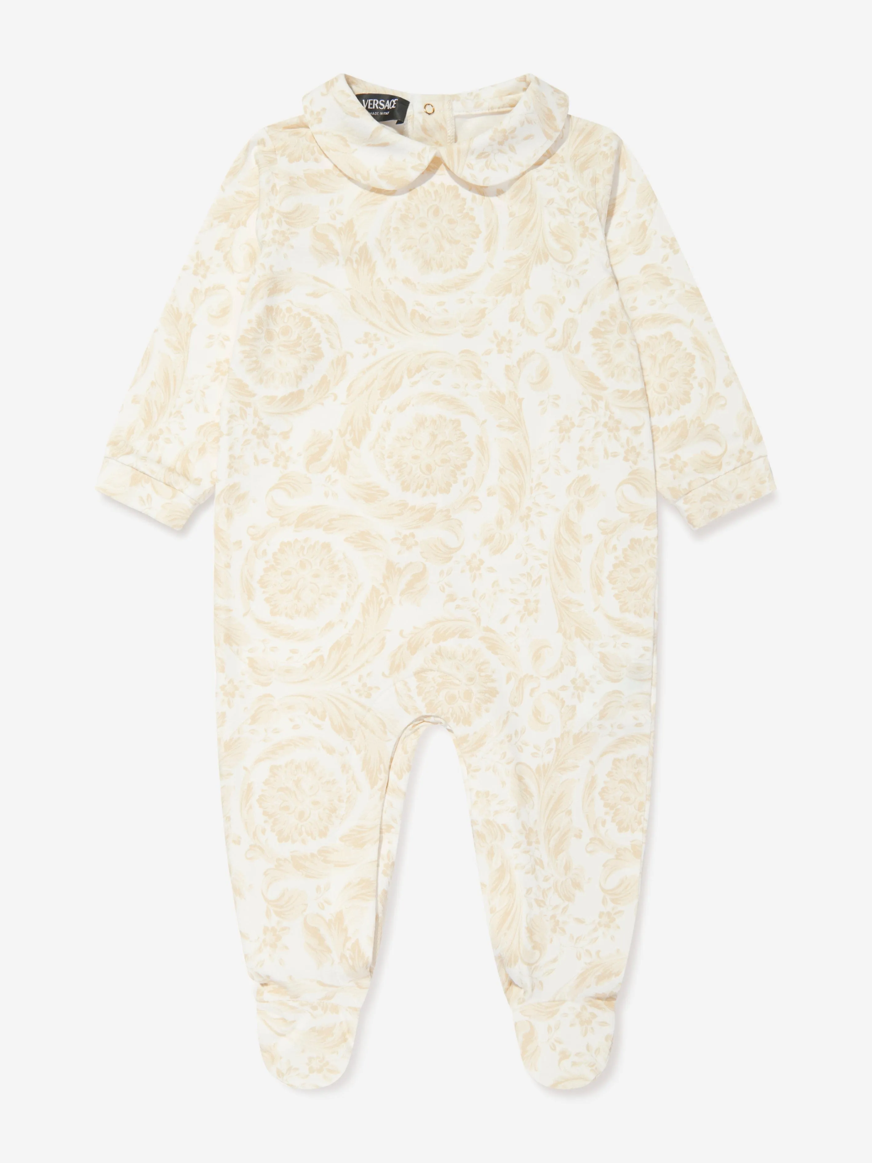 Versace Baby Barocco Babygrow Geschenkset in Beige