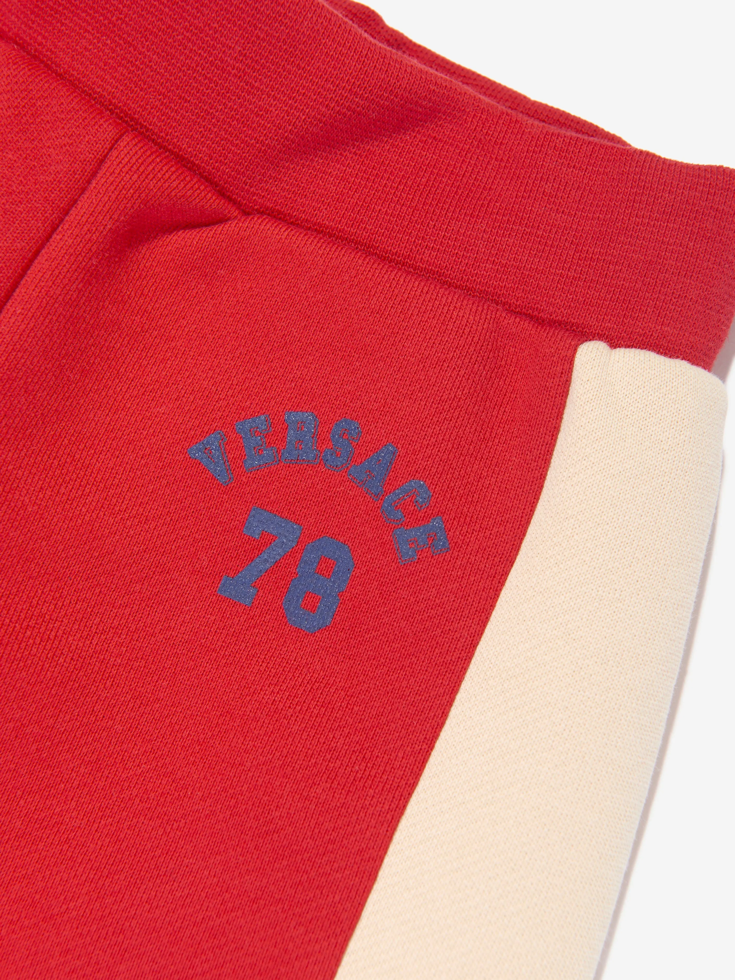 Versace Baby Boys 78 Logo Joggerhose in Rot