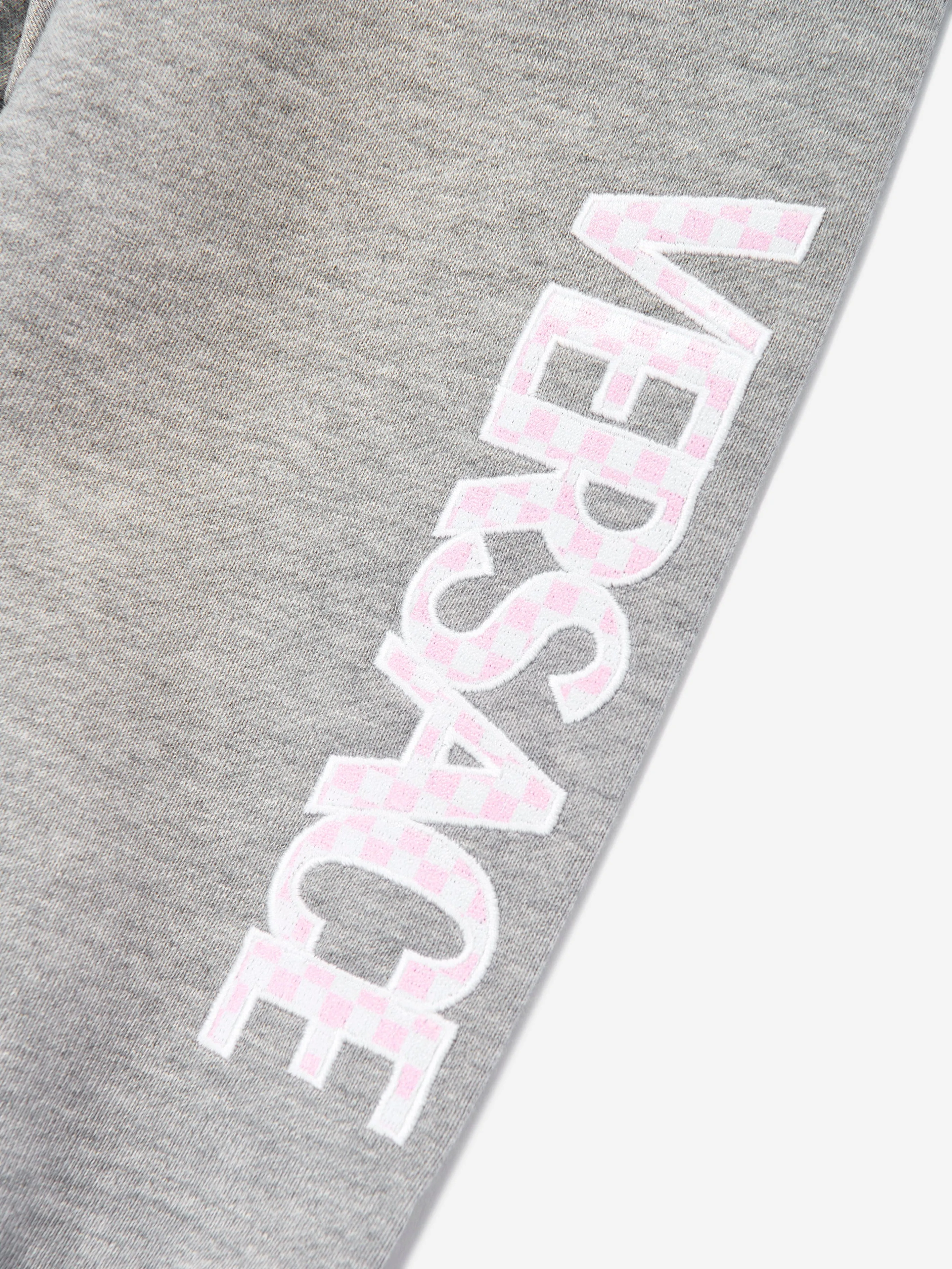Versace Baby Boys Damier Logo Jogginghose in Grau
