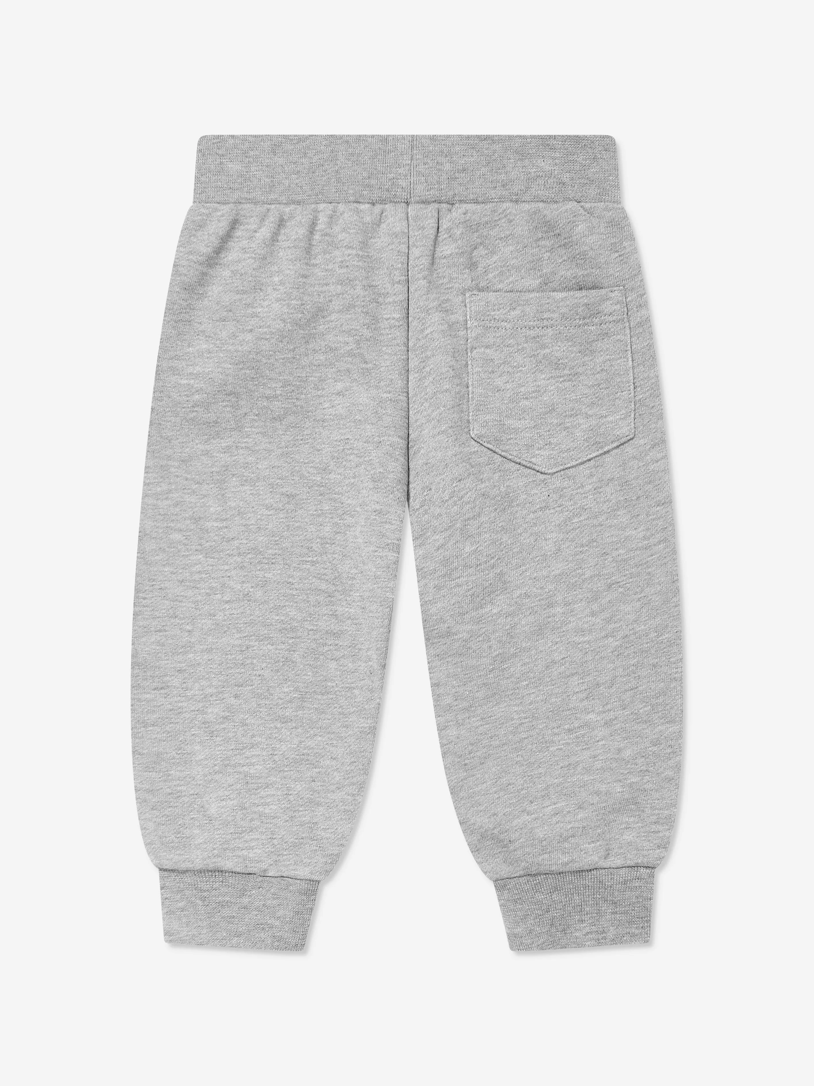 Versace Baby Boys Damier Logo Jogginghose in Grau