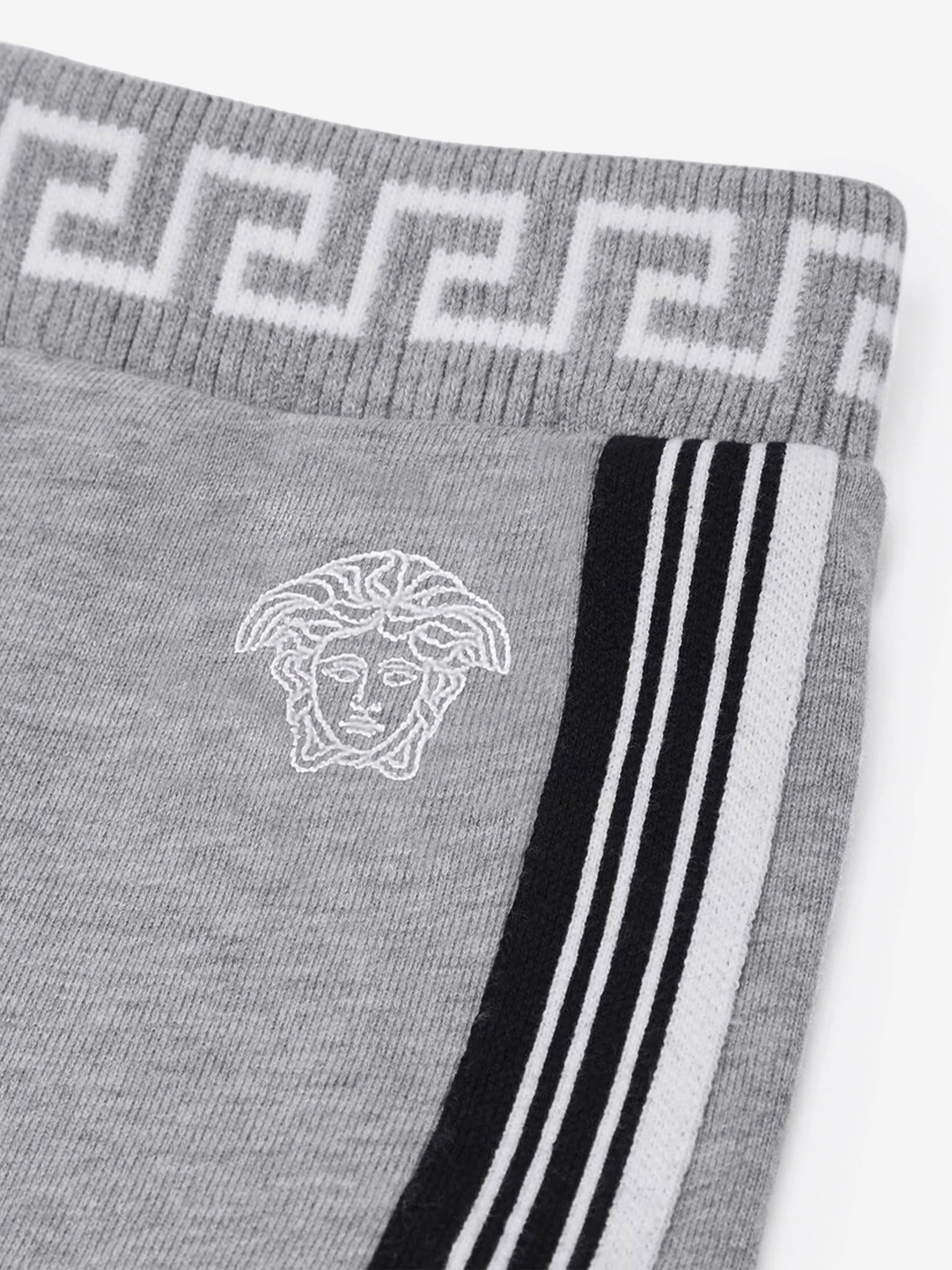 Versace Baby Boys Medusa Logo Shorts in Grau
