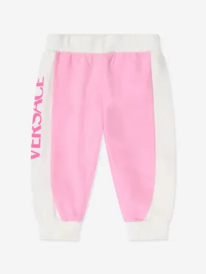 Versace Baby Girls Logo Jogginghose in Rosa