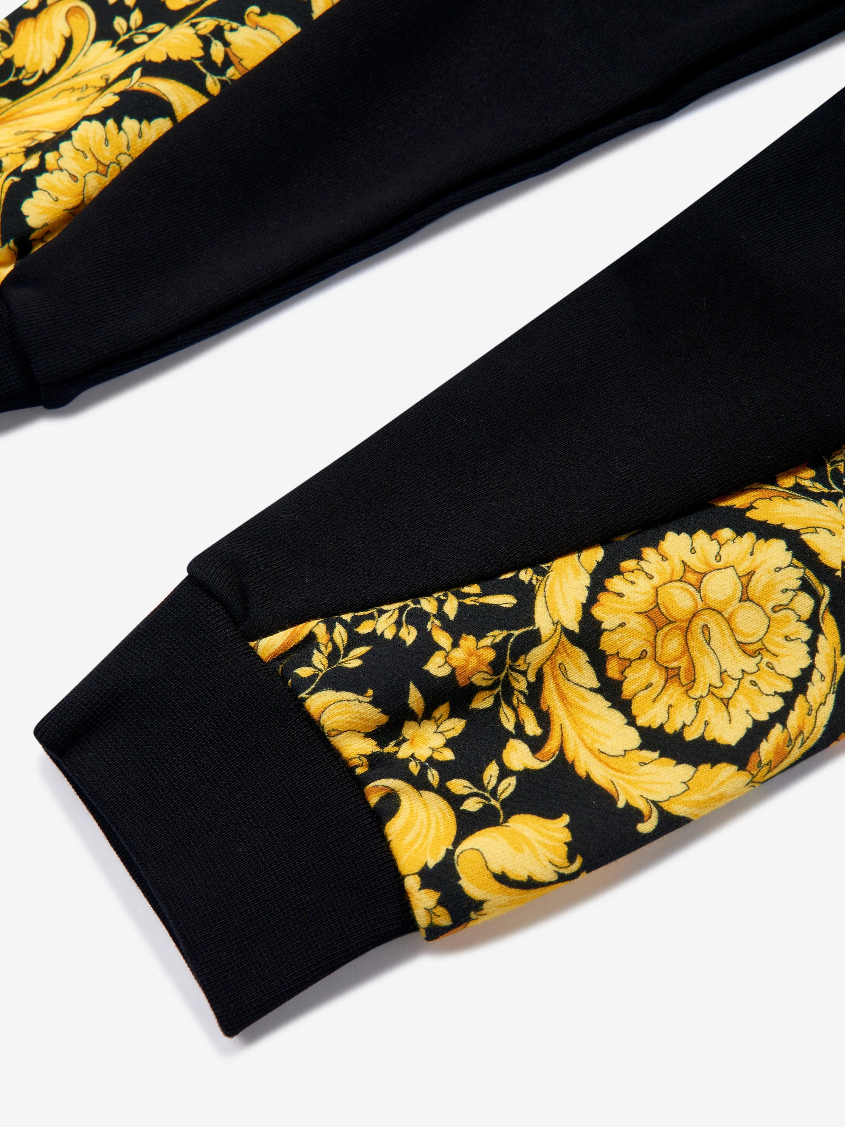 Versace Boys Barocco Logo Jogginghose in Schwarz