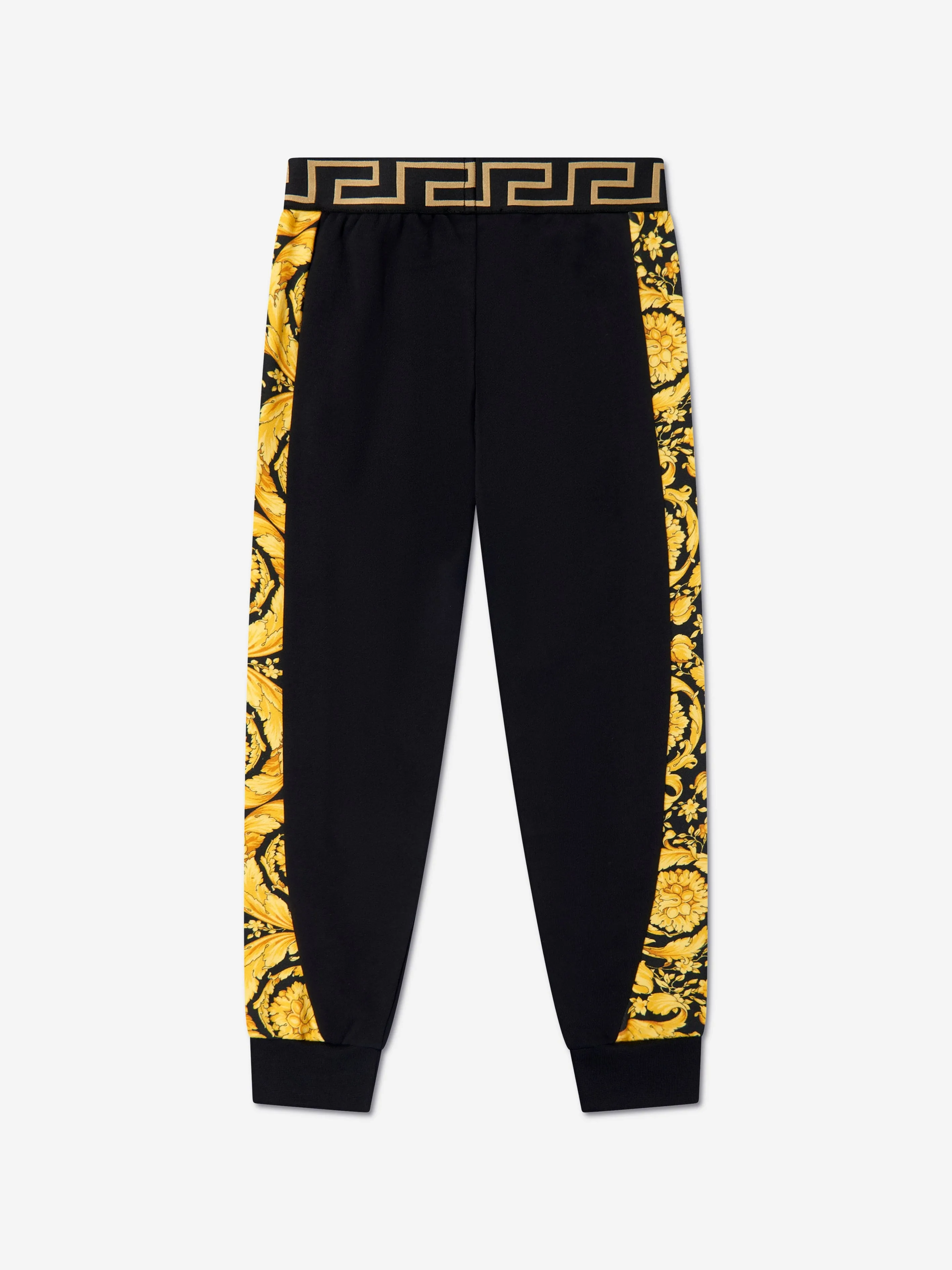 Versace Boys Barocco Logo Jogginghose in Schwarz