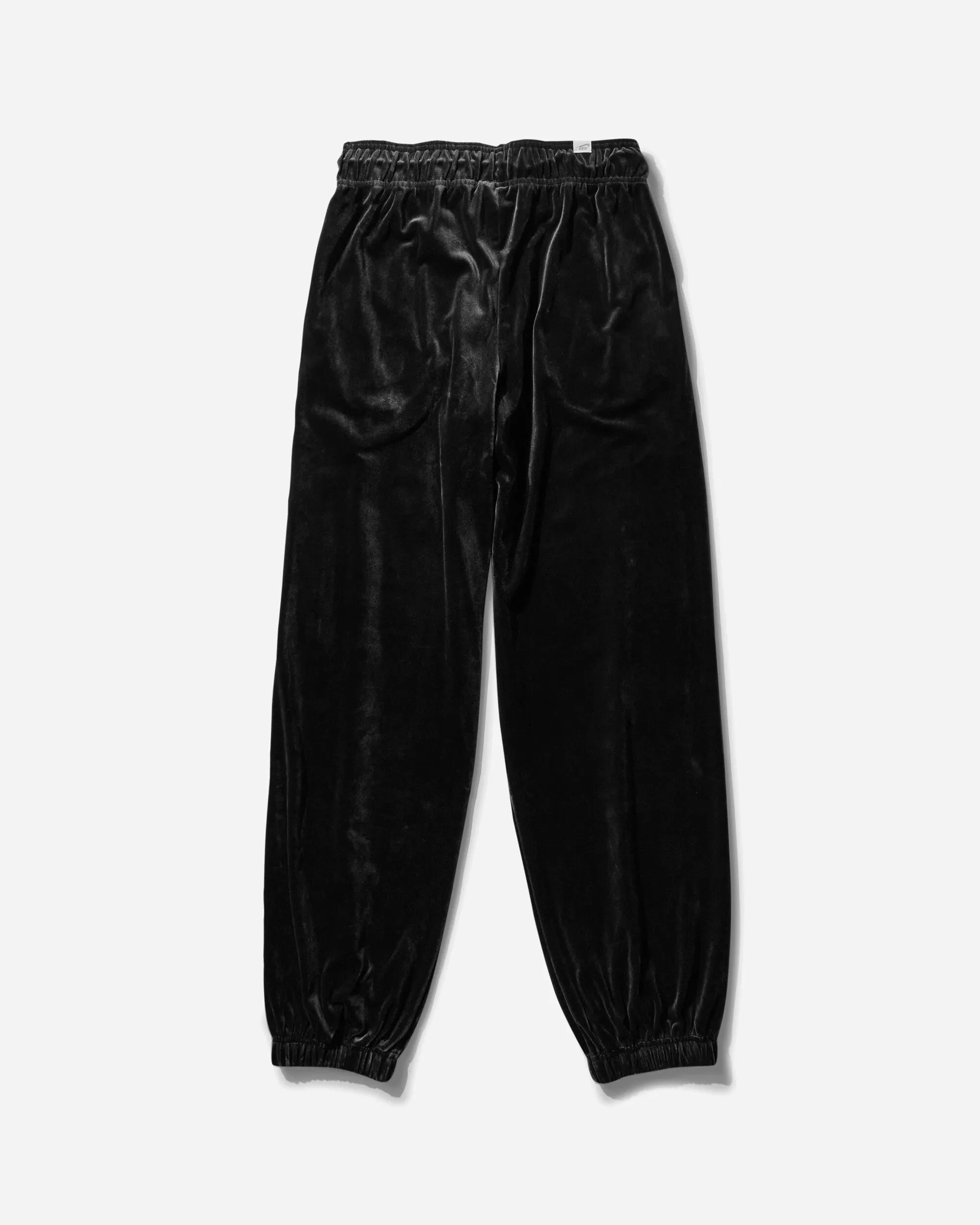 Damen Samt Jogginghose Schwarz