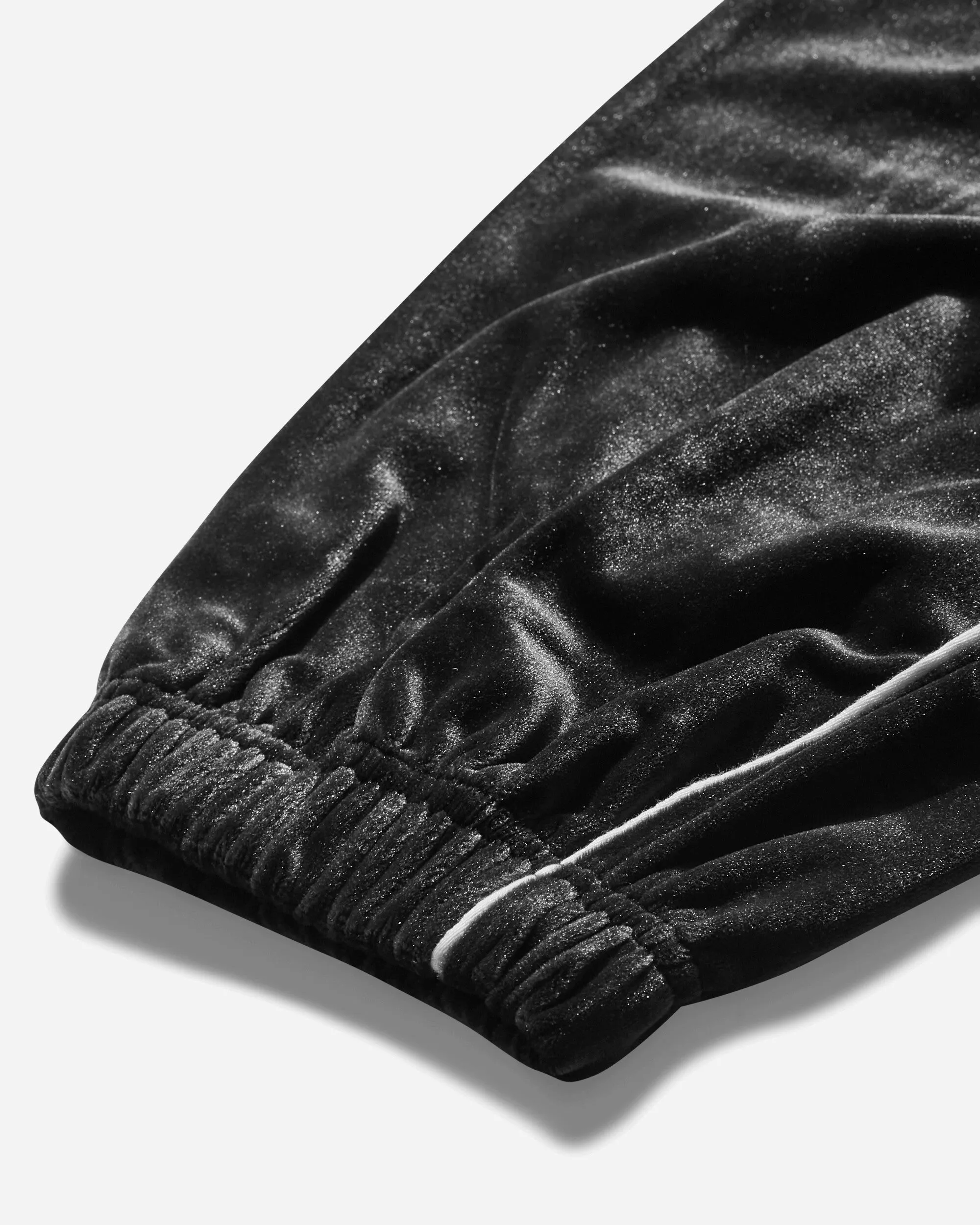 Damen Samt Jogginghose Schwarz
